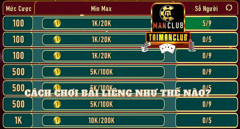 Cách chơi bài Liêng như thế nào?